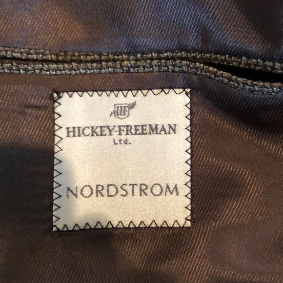 Hickey freeman sport coat green/brown 44R - Picture 5 of 6